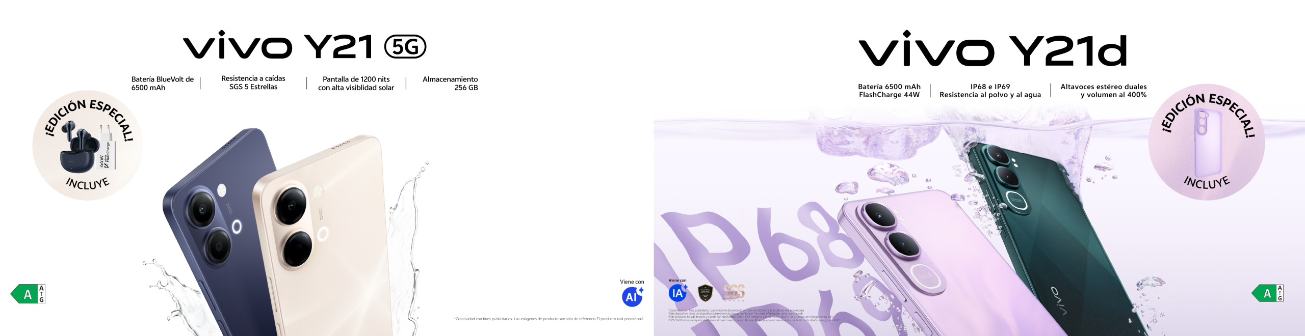 Banner Vivo Serie Y y Vivo Y21